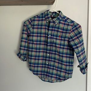 Ralph Lauren Boys Plaid Shirt! Size 6